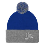 Pom Pom Knit Cap