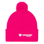 Pom Pom Knit Cap