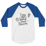 3/4 sleeve raglan shirt