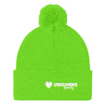 Pom Pom Knit Cap