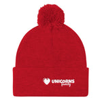 Pom Pom Knit Cap