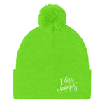 Pom Pom Knit Cap