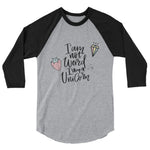 3/4 sleeve raglan shirt
