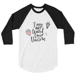 3/4 sleeve raglan shirt