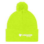 Pom Pom Knit Cap