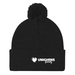 Pom Pom Knit Cap